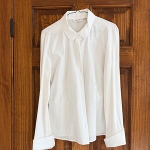 Calvin Klein Classic White Button-Up blouse